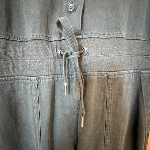 James Perse Mixed Media Utility Jumpsuit, Black, James Perse Size 1, NWT - Picture 8 of 16